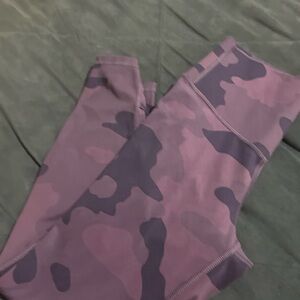 All in Motion Purple Camouflage Kids Leggings